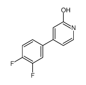 4-(3,4-difluorophenyl)-1H-pyridin-2-one结构式