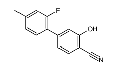 4-(2-fluoro-4-methylphenyl)-2-hydroxybenzonitrile结构式