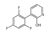 3-(2,4,6-trifluorophenyl)-1H-pyridin-2-one结构式