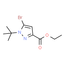 ETHYL5-BROMO-1-TERT-BUTYL-1H-PYRAZOLE-3-CARBOXYLATE结构式