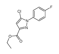 ETHYL5-CHLORO-1-(4-FLUOROPHENYL)-1H-PYRAZOLE-3-CARBOXYLATE结构式