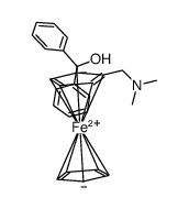 1-[2-(N,N-dimethylaminomethyl)ferrocenyl]-1,1-diphenylmethanol Structure