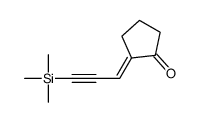 2-(3-trimethylsilylprop-2-ynylidene)cyclopentan-1-one结构式
