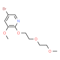 5-bromo-3-Methoxy-2-(2-(2-Methoxyethoxy)ethoxy)pyridine Structure