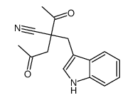 4-乙酰基-4-氰基-5-(3-吲哚)戊烷-2-酮结构式