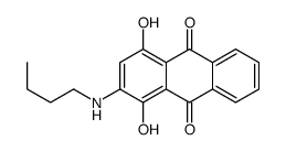 2-(butylamino)-1,4-dihydroxyanthracene-9,10-dione结构式