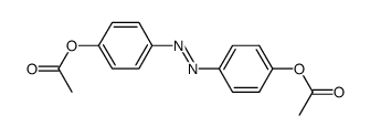 bis-(4-acetoxy-phenyl)-diazene Structure