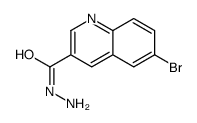 6-bromoquinoline-3-carbohydrazide Structure