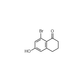 8-Bromo-6-hydroxy-3,4-dihydronaphthalen-1(2H)-one Structure