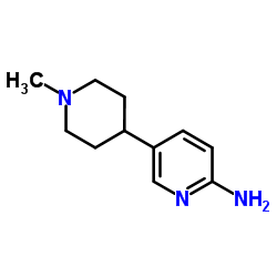 5-(1-Methyl-4-piperidinyl)-2-pyridinamine结构式