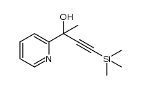 2-(pyridin-2-yl)-4-(trimethylsilyl)but-3-yn-2-ol Structure