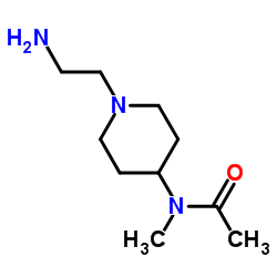 N-[1-(2-Aminoethyl)-4-piperidinyl]-N-methylacetamide结构式