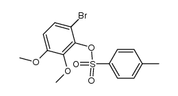 6-bromo-2,3-dimethoxyphenyl toluene-p-sulphonate结构式