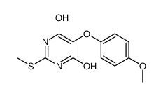 2-(甲硫基)-5-(4-甲氧基苯氧基)嘧啶-4,6-二醇结构式