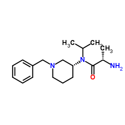 N-[(3R)-1-Benzyl-3-piperidinyl]-N-isopropyl-L-alaninamide Structure