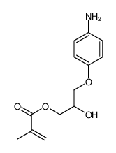 [3-(4-aminophenoxy)-2-hydroxypropyl] 2-methylprop-2-enoate结构式