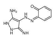 6-[(3,5-diamino-1H-pyrazol-4-yl)hydrazinylidene]cyclohexa-2,4-dien-1-one Structure