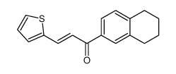 1-(5,6,7,8-tetrahydronaphthalen-2-yl)-3-thiophen-2-ylprop-2-en-1-one Structure