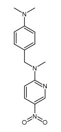 N-(4-(dimethylamino)benzyl)-N-methyl-5-nitropyridin-2-amine结构式