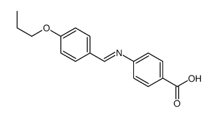 4-[(4-propoxyphenyl)methylideneamino]benzoic acid Structure