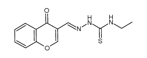 1-chromone-3-carboxaldehyde-4-ethyl-3-thiosemicarbazone结构式