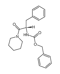 N-benzyloxycarbonyl-(S)-phenylalanine piperidine amide结构式