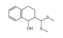 2-(bis(methylthio)methyl)-1,2,3,4-tetrahydronaphthalen-1-ol Structure