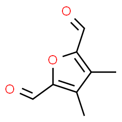 2,5-Furandicarboxaldehyde,3,4-dimethyl-结构式