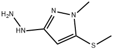 3H-Pyrazol-3-one,1,2-dihydro-1-methyl-5-(methylthio)-,hydrazone (9CI) Structure