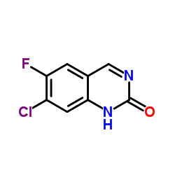 7-Chloro-6-fluoro-2(1H)-quinazolinone结构式