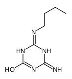 2-amino-6-(butylamino)-1H-1,3,5-triazin-4-one结构式