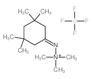 tetrafluoro-l4-borane, 1,1,1-trimethyl-2-(3,3,5,5-tetramethylcyclohexylidene)hydrazin-1-ium salt结构式