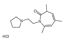 3,5,7-trimethyl-1-(2-pyrrolidin-1-ium-1-ylethyl)-3H-azepin-2-one,chloride Structure