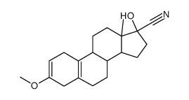 17-hydroxy-3-methoxyestra-2,5(10)-diene-17-carbonitrile Structure