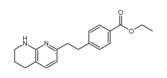 4-[2-(5,6,7,8-tetrahydro[1,8]naphthyridin-2-yl)ethyl]benzoic acid ethyl ester Structure