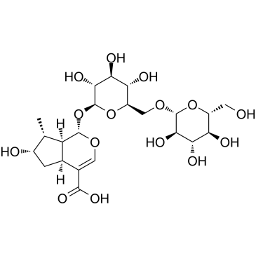 Loganic acid 6′-O-β-D-glucoside structure