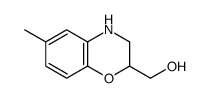 (6-methyl-3,4-dihydro-2H-1,4-benzoxazin-2-yl)methanol Structure