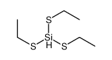 tris(ethylsulfanyl)silane Structure