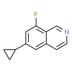 6-环丙基-8-氟异喹啉结构式
