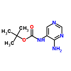 Carbamic acid, (4-amino-5-pyrimidinyl)-, 1,1-dimethylethyl ester (9CI)结构式
