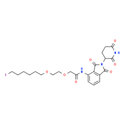 Pomalidomide-PEG2-butyl iodide Structure