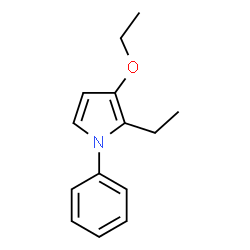 1H-Pyrrole,3-ethoxy-2-ethyl-1-phenyl-(9CI)结构式