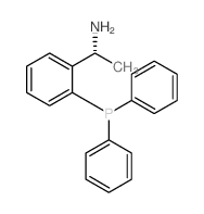 (R)-1-(2- (二苯基膦基)苯基)乙胺结构式