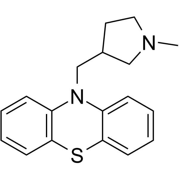 10-[(1-methylpyrrolidin-3-yl)methyl]phenothiazine Structure