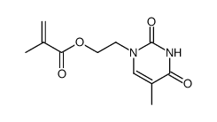1-(2-Methacryloyloxy)ethyl-5-methyl-2,4(1H,3H)-pyrimidindion结构式