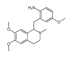 2-(6,7-dimethoxy-2-methyl-1,2,3,4-tetrahydro-isoquinolin-1-ylmethyl)-4-methoxy-aniline Structure