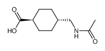 trans-4-(acetylaminomethyl)cyclohexanecarboxylic acid Structure