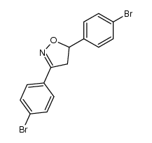 3,5-bis(4-bromophenyl)-4,5-dihydroisoxazole Structure