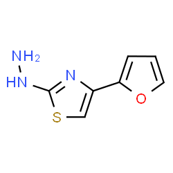 4-(2-Furyl)-2-hydrazinothiazole结构式