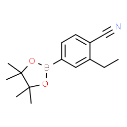 4-Cyano-3-ethylphenylboronic acid pinacol ester结构式